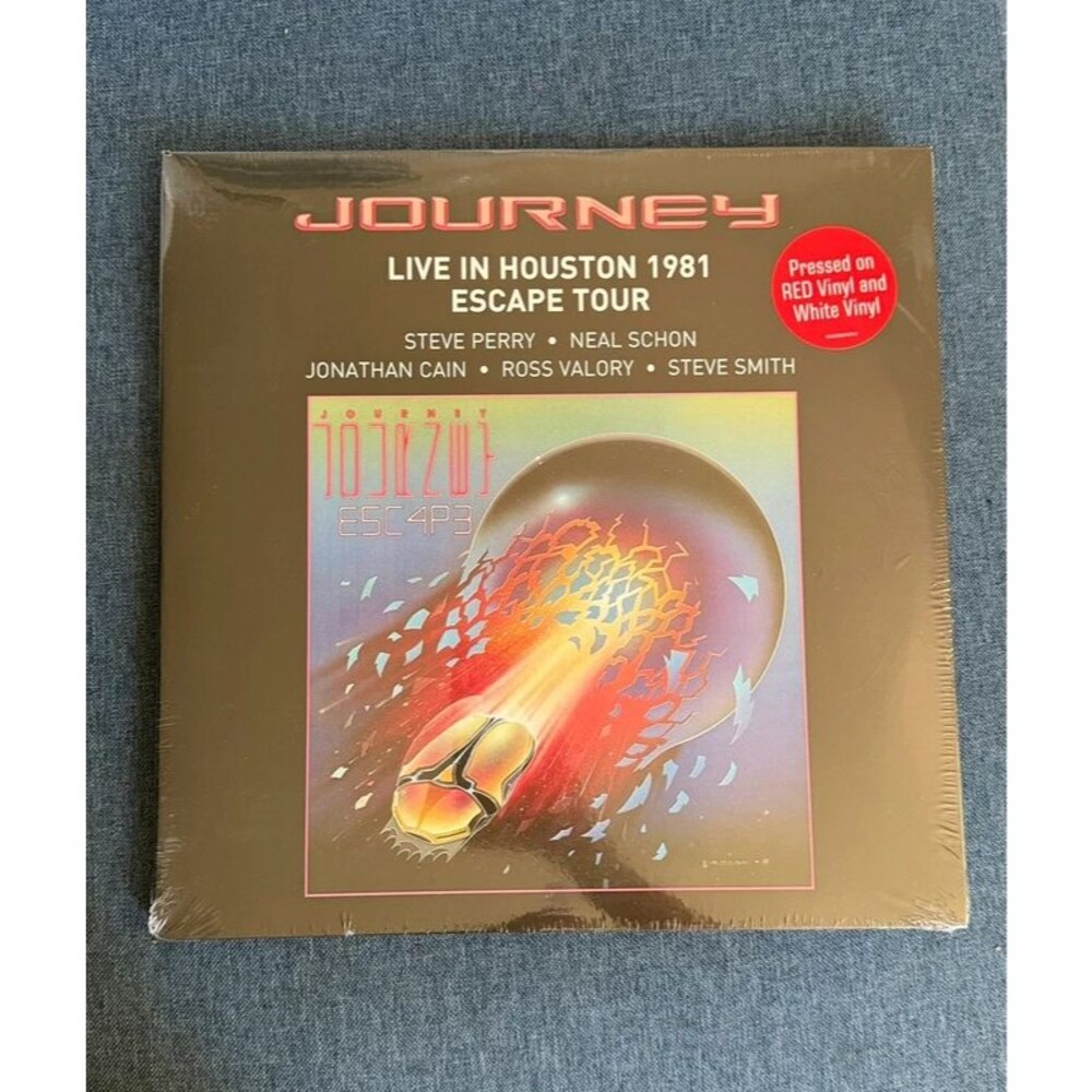 Journey Live in Houston 1981 Escape Tour 2LP Red White Colored Vinyl Sealed